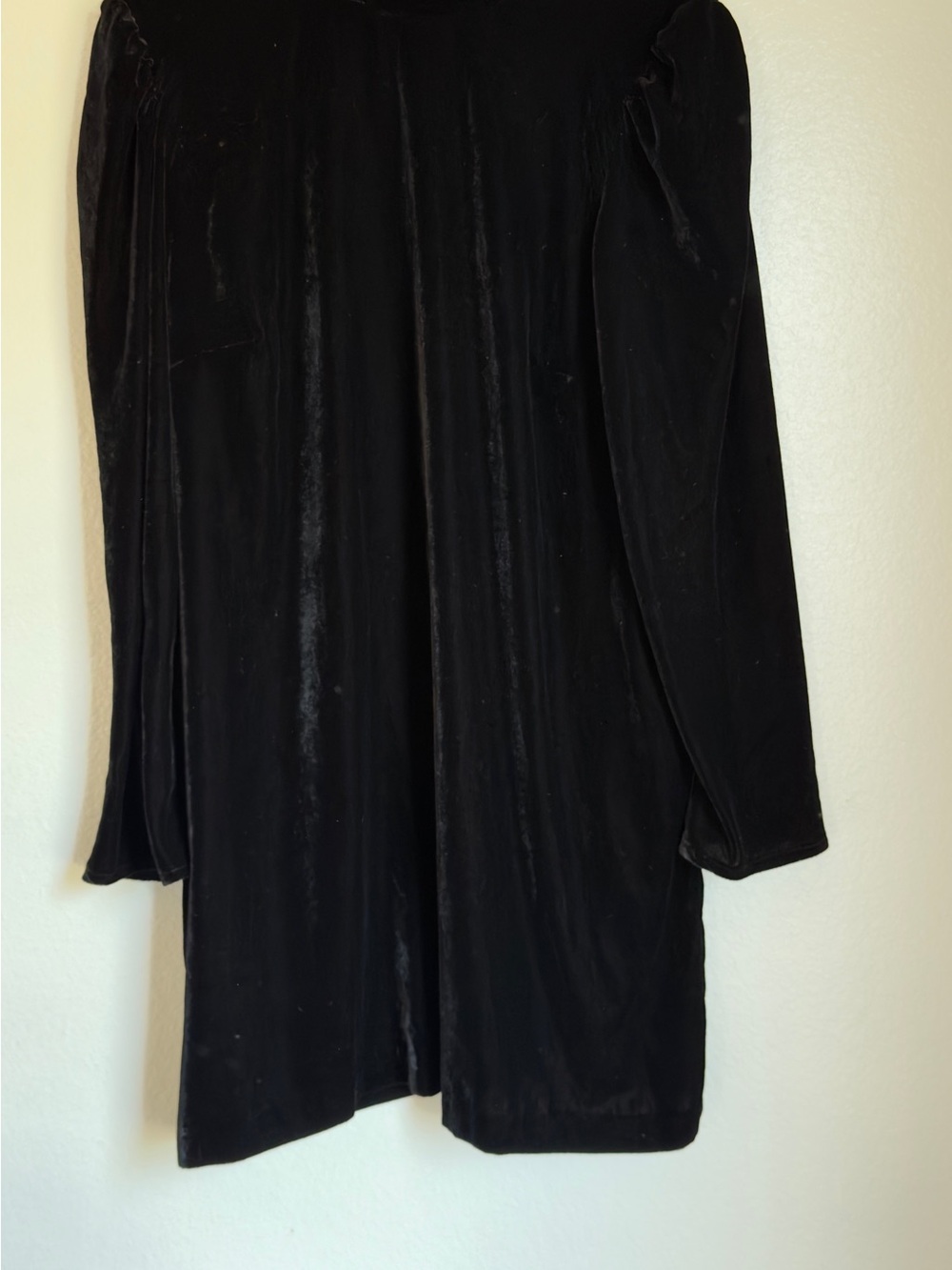 GAP Black Velvet Long Sleeve Dress Size XL NWT